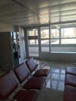 Smoking area at Nice Airport Terminal 2. On lower level next to gate B30.